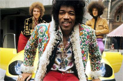 Jimi Hendrix Vintage Poster Paper Print