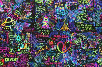 Coldplay Graffiti Art Poster Paper Print
