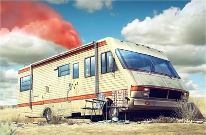 Breaking Bad Cooking Meth Poster Paper Print