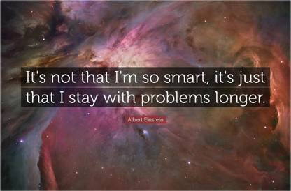Albert Einstein 'Find Simplicity' Quote Poster Paper Print