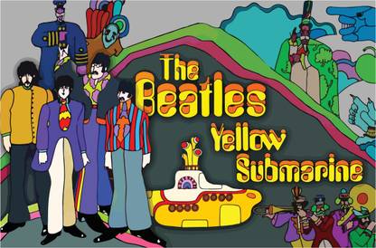 The Beatles Yellow Submarine Poster Paper Print