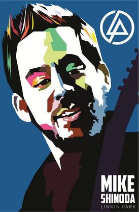 Mike Shinoda Linkin Park Illustration Poster Paper Print