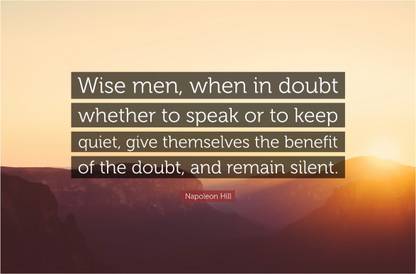 Wise Men Quote Poster Paper Print