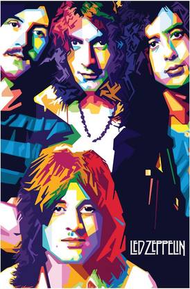 Led Zeppelin Graphic Illustraion Poster Paper Print