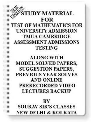 Study Material For Test Of Mathematics For University Admission Tmua Cambridge Assessment Admissions Testing [set Of 7 Books] With Model Question Papers + Topicwise Analysis + Mcq Questions