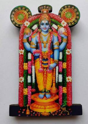 Vils [Very Big Size] Guruvayur God Sri Guruvayurappan/Lord Krishna Religious Frame