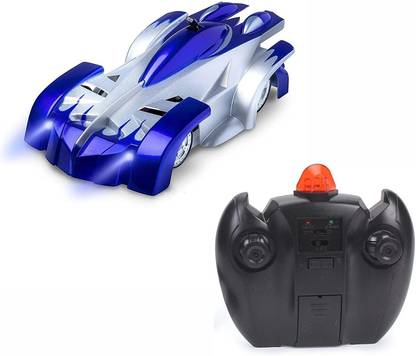 vulternic Gravity Defying RC Car Wall Climbing Remote Control Anti Ceiling Racing Toy, Dual Mode 360° Rotating LED Head RC Stunt Car