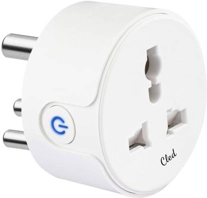 Cled 10A Wi-Fi Smart Plug, for Low Power Appliances (Mobile & Laptop Chargers, TV, Kettle, etc.), Works with Alexa & Google Assistant Smart Plug