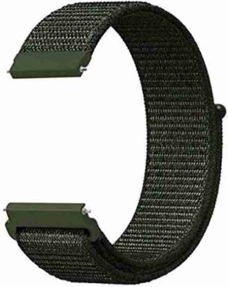 MobilePlanet 20mm )nylon loop band smart watch strap ( army green ) Smart Watch Strap