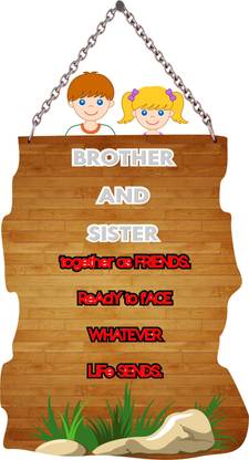 RETAIL DÉCOR Bro-sis Wall Hanging