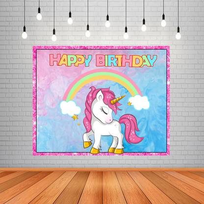 The Party Shoppy Unicorn Theme Background Banner Banner