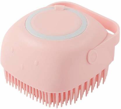 Littoze Soft Silicone Bath Body Brush with Shampoo Dispenser, Body Scrubber for Gentle Skin Massage - (Multicolour)