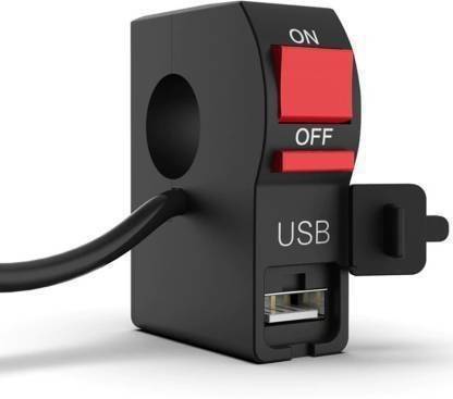 Speedfly accident Hazard Light Double Control Switch with USB Handle Bar Grip For Universal For Bike Universal For Bike
