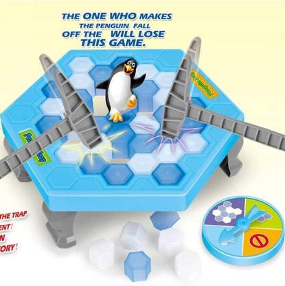 Hari Om gallery Penguin Breaking Ice | Spin the roulette-Follow the Instruction-Break the ice surface-And Save your Penguin in this Action-Packed Game Party & Fun Board Game