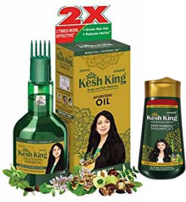 Kesh King hair oil (50 ml) and hair fall control shampoo (50 ml)