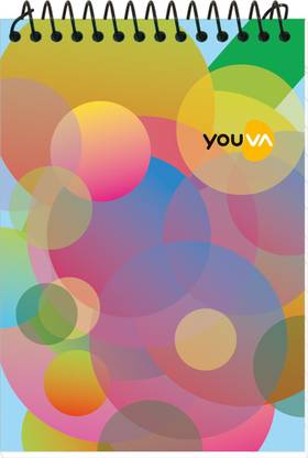 NAVNEET Youva Spiral Binding Pocket Regular Notebook Single Line 100 Pages