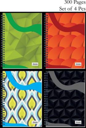 Kaizen Enterprises Spiral Notebook A4 Notebook Plain 300 Pages