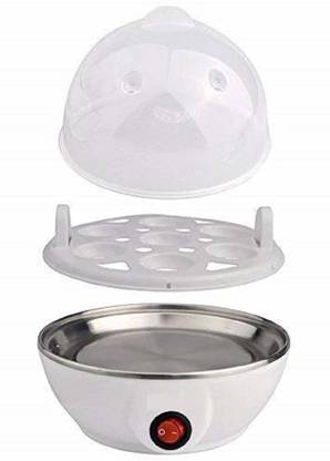 TRENDBUY Egg Cooker Boiler Machine,Electric Egg Maker with Measuring Cup, 7 Capacity Automatic Shut Off Egg Poacher for Steaming, Cooking, Boiling and Frying Egg Cooker