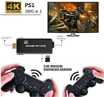 TMG 4K HD Video Game Console 2.4G Dual GamePad Classic Retro TV Game HDMI High-Definition Console 64GB (10000 Games) Game Electronic Hobby Kit Game Electronic Hobby Kit