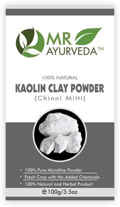 MR Ayurveda 100% Natural and Fresh Kaolin Clay Powder, Complete Skin Care