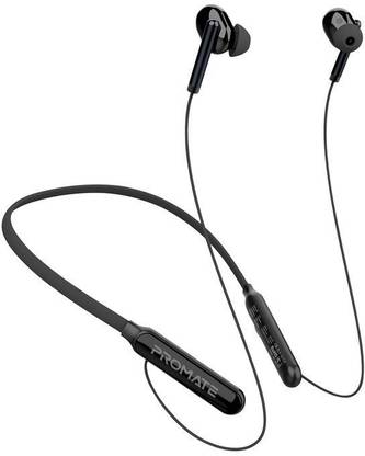 Promate Bluetooth Earphone Sweat Resistant Ergonomic Quatrz Black Bluetooth