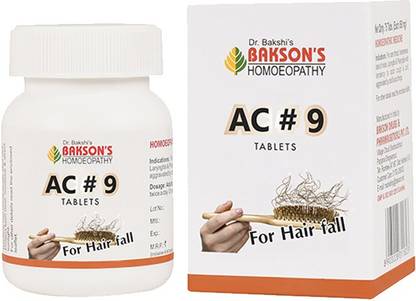 Bakson's Homoeopathy AC # 9 Tablets
