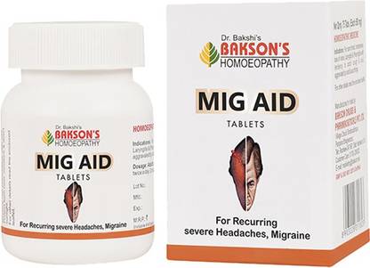 Bakson's Homoeopathy Mig Aid Tablets