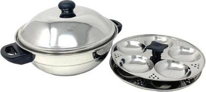 PREMIUM Idli Cooker 2 Plate, 10 Idli with 1 Mini Idly Plate Induction & Standard Idli Maker