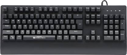 ZEBRONICS Zeb-Nitro 1 Wired USB Handheld Gaming Keyboard Compatible with Desktop, Laptop, Mac