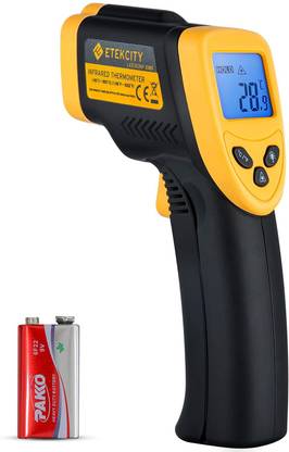 Etekcity Infrared Thermometer 1080 (Not for Human) Temperature Gun Non-Contact Digital Lasergrip -58?~1022? (-50??550?), Yellow and Black Touch Free Kitchen Thermometer