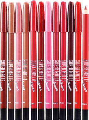 MN Super Matte Lip Liner-P_102 Pack of-12