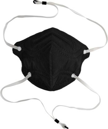 Macpower ISI Approved N95 Mask - Black (Pack of 25), Headloop Style, 5 Layered Unisex FFP2 Face Mask Black N95.