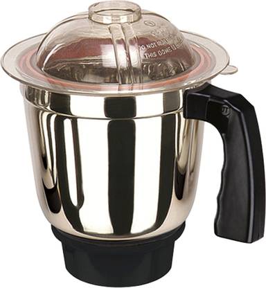 Rotomix Stainless Steel Mixer Dry Jar|Standard Mixer Jar|Kitchen Tools|Mixer Grinder Dry jar with lid 750 ML (Steel Black) Mixer Juicer Jar