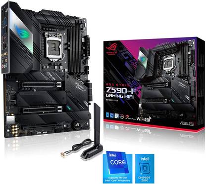 ASUS ROG STRIX Z590-F LGA 1200Socket Mobile-ITX Intel Z590  Chipset DDR4 Motherboard for Desktop, Laptop
