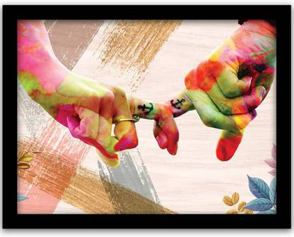 Bhawana Creation LOVING HANDS OF LOVERS 001 Digital Reprint 8 inch x 10 inch Painting