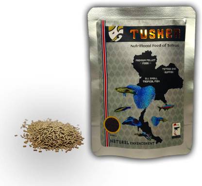 Petzlifeworld Tusker Nutritional Food For Tetras 25 GM ( Pack Of 3 ) 0.025 kg (3x0.01 kg) Dry New Born, Adult, Young, Senior Fish Food