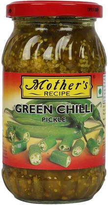MOTHER'S RECIPE GREEN CHILLI PICKLE 400 GRAMS Green Chilli Pickle
