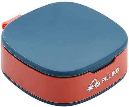 ADA 7 Pill Case Portable Pill Box Organizer with 4 Compartments for Pocket or Purse,Daily Pill Container Weekly Pill Organizer for Outdoor Camping Traveling Pill Box