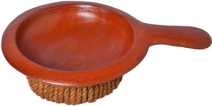 Frills & Colours Earthen Cookware/ Appachatty Red/ Chatti/Roti Tawa / Pathiri Chatty- Red Appachatty 1 L capacity 25 cm diameter