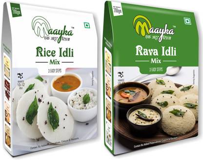 Maayka - Ek Atoot Rishta Rice Idli & Rava Idli Mix 200 GM + 200 GM 400 g