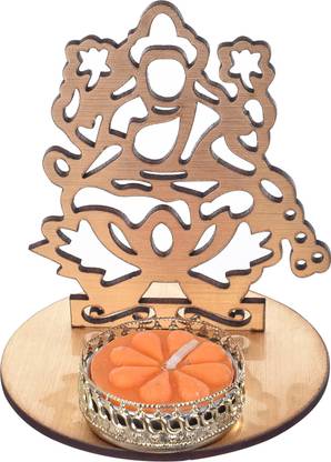 eCraftIndia Lord Buddha Tea Light Holder Wood Tealight Holder