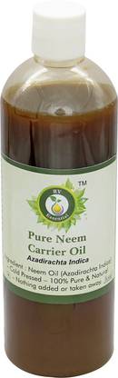 R V Essential Neem Carrier Oil 200ml- Azadirachta Indica (100% Pure and Natural Cold Pressed)