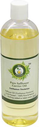 R V Essential Safflower Carrier Oil 200ml- Carthamus Tinctorius (100% Pure and Natural Cold Pressed)