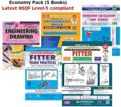 Fitter Complete Set (NIMI Pattern: Theory+Practical+Workshop+Drawing+Employability Skills) (NSQF 5)