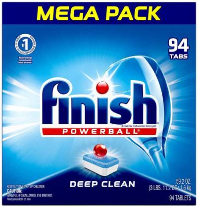 Finish All in 1 - Fresh Scent - 94 Count - Dishwasher Detergent - Dishwasher Pods - Dishwashing Tablets - Dish Tabs - Dishwasher Soap Regular Detergent Pod