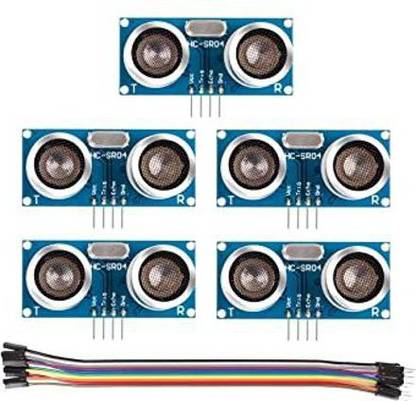 PrimeRobotics Ultra Sonic Sensor HC-SR04 Distance Measuring Module - Set of 5 Educational Electronic Hobby Kit