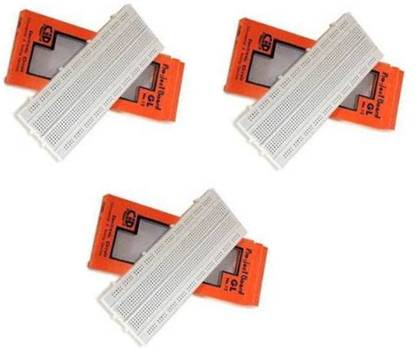 vinytics Project Breadboard Set(GL12-03Nos) Breadboard for Prototyping DIYers arduino project raspberry project electronic component Electronic Components Electronic Hobby Kit
