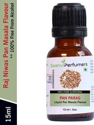 Saanvi perfumers Pan Parag Pan Masala Flavour For Used in Gutkha, Pan Masala, and Other Desserts (No Chemical | No Preservatives) Pan Masala Liquid Food Essence