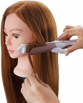 Views Dummy/Mannequin Head Heatproof Fiber Upto 180 Degree 28-30 inch Long Styling Training Head Cosmetology Doll Head dressing for Cutting Braiding Practice with Free Clamp Hair Extension