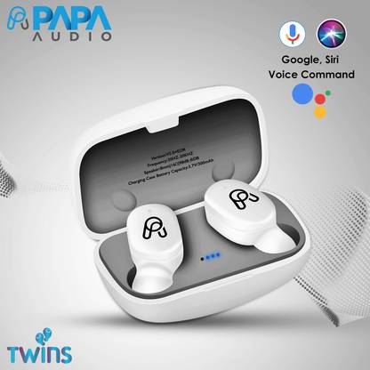 Papa Protect Twins - TWS Earbuds (White) Bluetooth